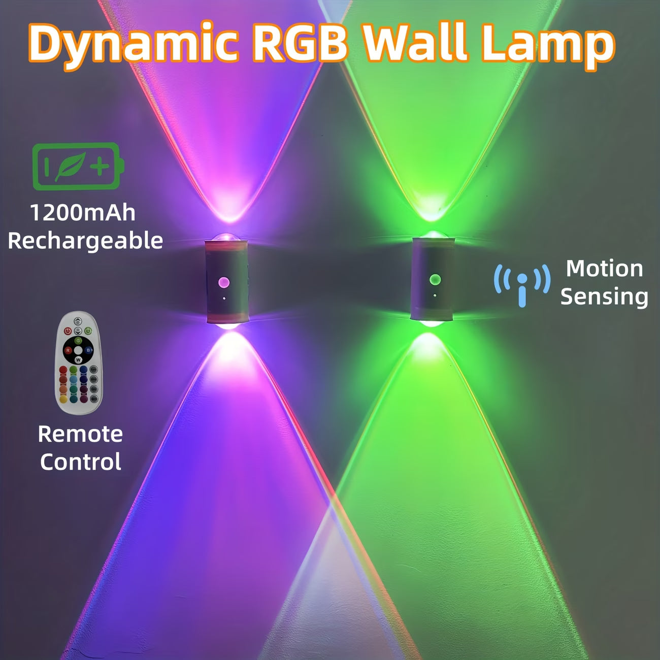 Lampe LED Murale 16 Couleurs - Transforme ta chambre en ambiance magique