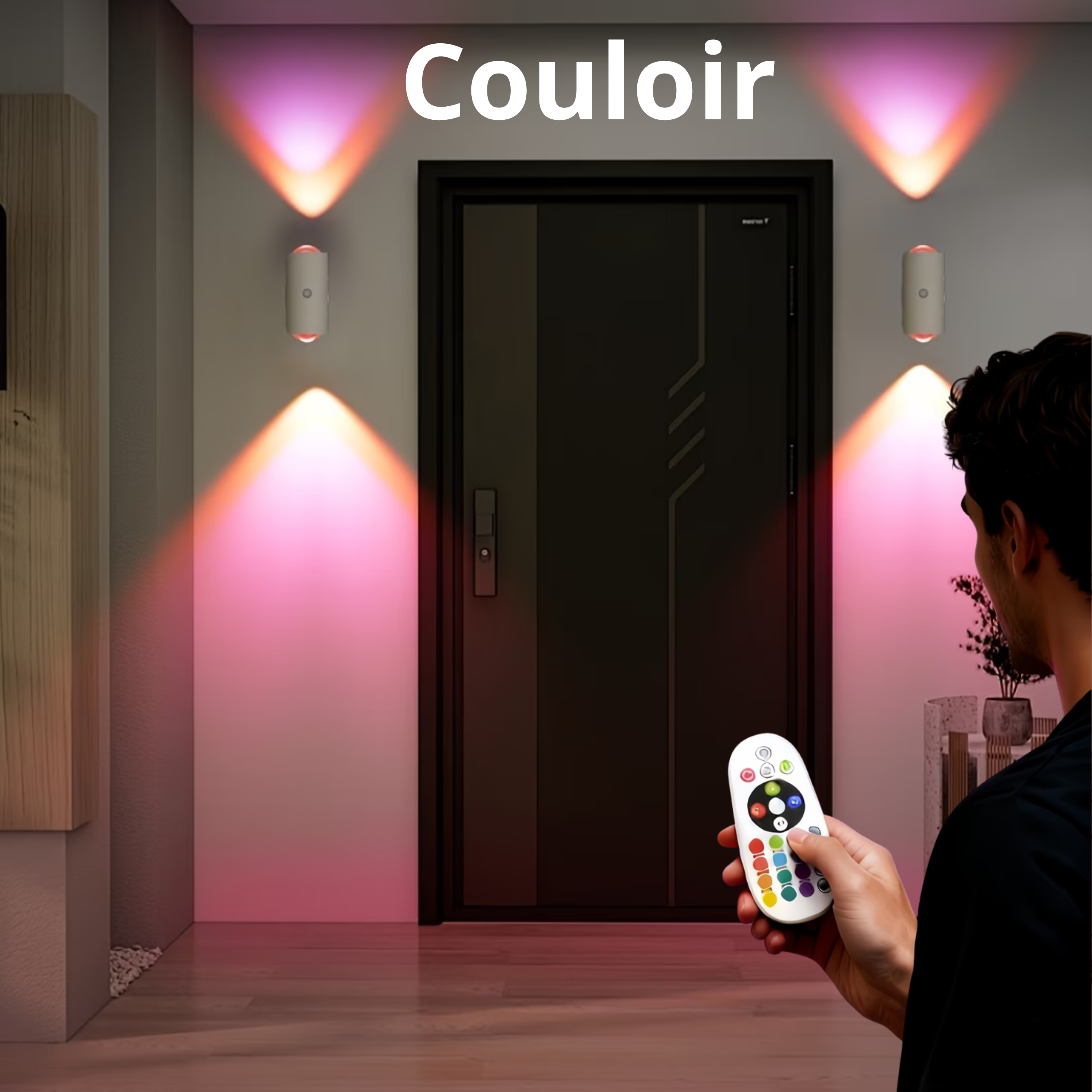 Lampe LED Murale 16 couleurs - Transforme ta chambre en ambiance magique